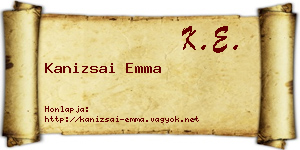 Kanizsai Emma névjegykártya